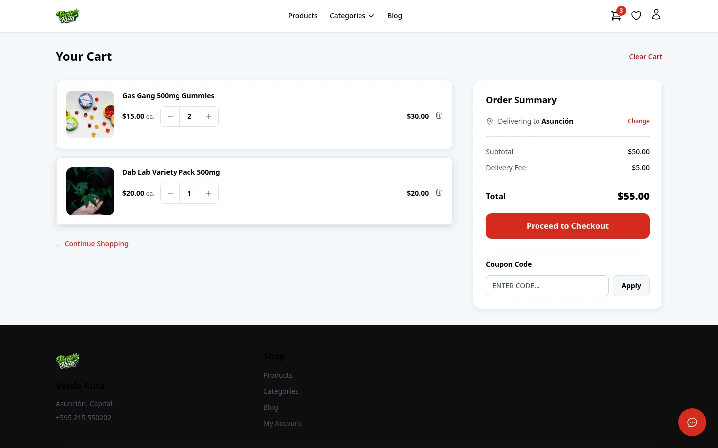 Cart showing a completed mix and match deal with the discount applied to the order total
