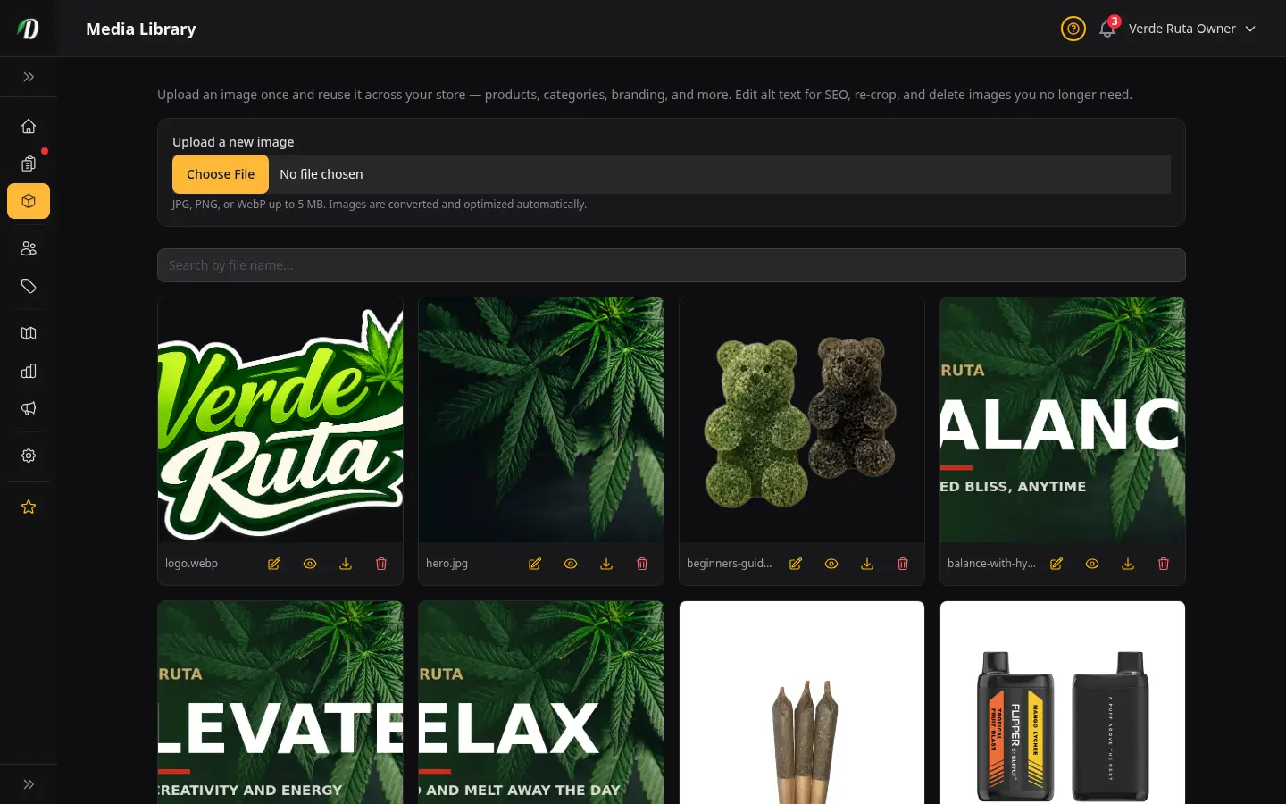 Media Library screenshot