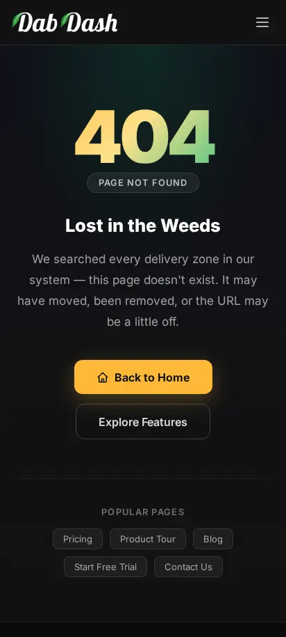 DabDash edit staff user page showing the saved permissions ready to update for an existing team member — mobile view